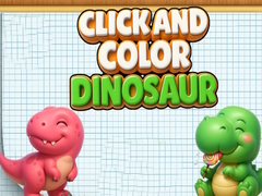 Gra Click And Colors Dinosaurs
