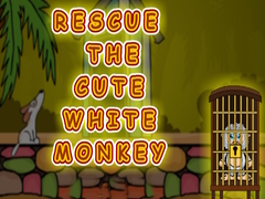 Gra Rescue the Cute White Monkey