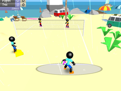 Gra Stickman Beach Volleyball