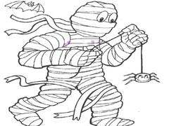 Gra Mummy Coloring Book