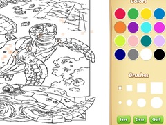 Gra Sea Animal Coloring Book