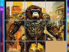 Gra Gorilla Sliding Puzzles