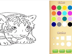 Gra Baby Tiger Coloring Book
