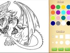 Gra Dragon Chimera Coloring Book