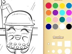 Gra Boba Tea Coloring Book for Kids