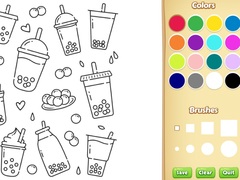 Gra Cute Boba Coloring Book for Kids