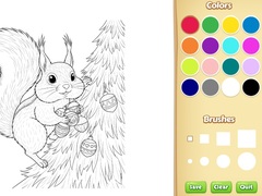 Gra Christmas Animal Coloring Book for Kids