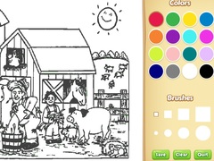 Gra Farm Coloring Book For Kids