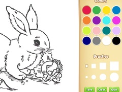 Gra Bunny Coloring Book For Kids