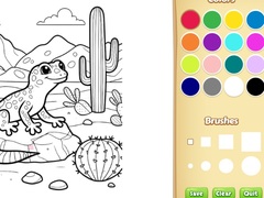Gra Desert Animals Coloring Book for Kids