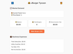 Gra Jburger Tycoon