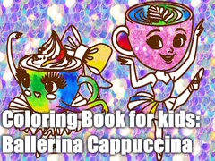 Gra Coloring Book for kids: Ballerina Cappuccina 