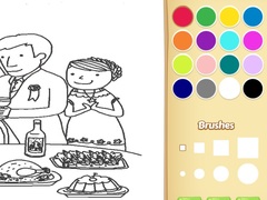 Gra Wedding Coloring Book for Kids