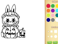 Gra Halloween Labubu Coloring & Drawing Game