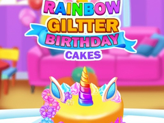 Gra Rainbow Glitter Birthday Cakes