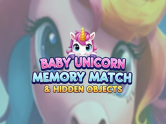 Gra Baby Unicorn Memory Match & Hidden Objects