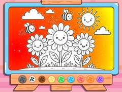 Gra Coloring Book: Happy Flower