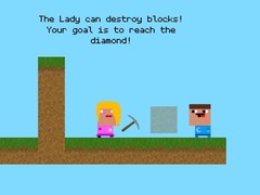 Gra Lady And Nubik Build And Dig