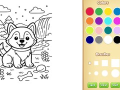 Gra Dog Coloring Book