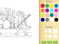 Gra Dinosaur Coloring Book For Kids