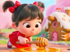 Gra Jigsaw Puzzle: Honey Girl Candy House