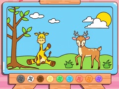 Gra Coloring Book: Giraffe And Deer