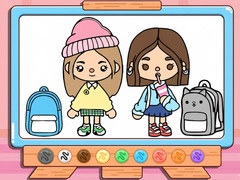 Gra Coloring Book: Toca Boca Back To School