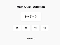 Gra Math Quiz Addition