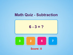 Gra Math Quiz - Subtraction