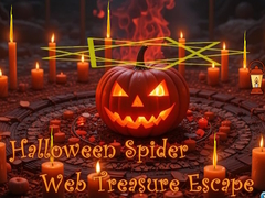 Gra Halloween Spider Web Treasure Escape