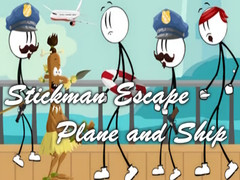 Gra Stickman Escape - Plane and Ship