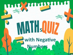 Gra Maths Quiz with Negative Numbers