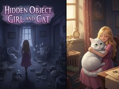 Gra Hidden Object - Girl and Cat
