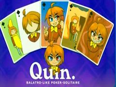 Gra Quin. Balatro-like poker-solitaire