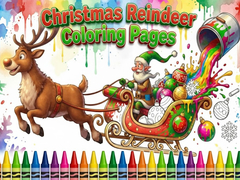 Gra Christmas Reindeer Coloring Pages