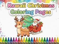 Gra Kawaii Christmas Coloring Pages