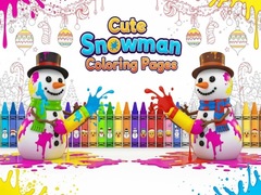 Gra Cute Snowman Coloring Pages