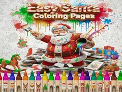 Gra Easy Santa Coloring Pages