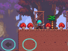 Gra The Blue-Haired Warrior vs the Red Mushroom Monsters