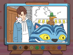 Gra Coloring Book: Kpop Jinu & Blue Tiger