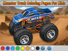 Gra Monster Truck Coloring Pages For Kids