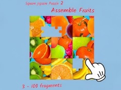 Gra Square jigsaw Puzzle 2 - Assemble Fruits