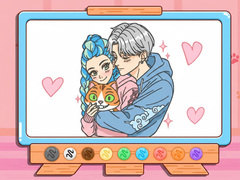 Gra Coloring Book: Kpop Valentine's Day