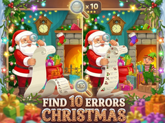 Gra Find 10 Errors Christmas