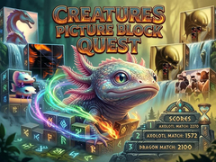 Gra Creatures Picture Block Quest