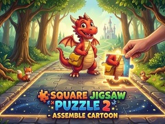 Gra Square jigsaw Puzzle 2 - Assemble Cartoon