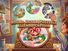 Gra Round Jigsaw Puzzle 2 Assemble Cartoon