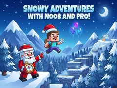 Gra Snowy Adventures with Noob and Pro!