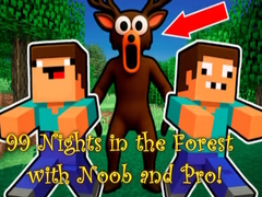 Gra 99 Nights in the Forest with Noob and Pro!