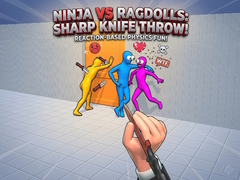Gra Ninja vs Ragdolls: Sharp Knife Throw!